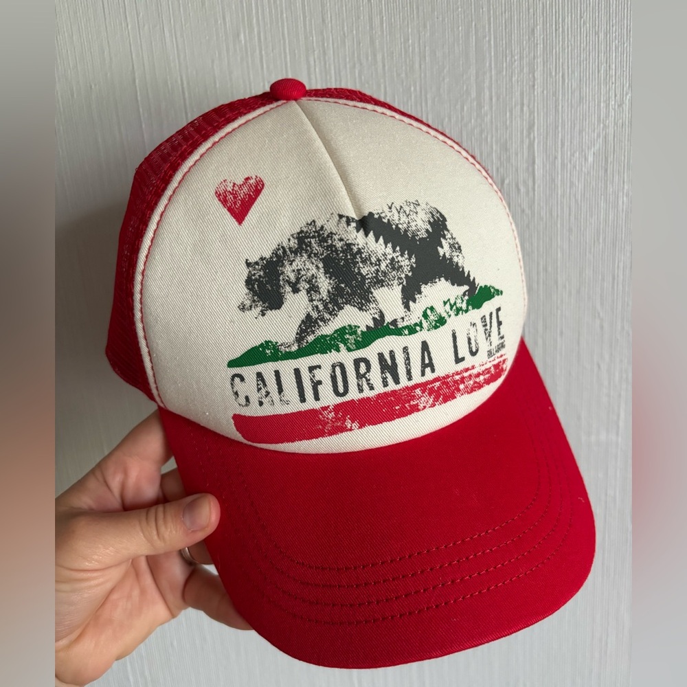 Billabong Red and White California Love Hat